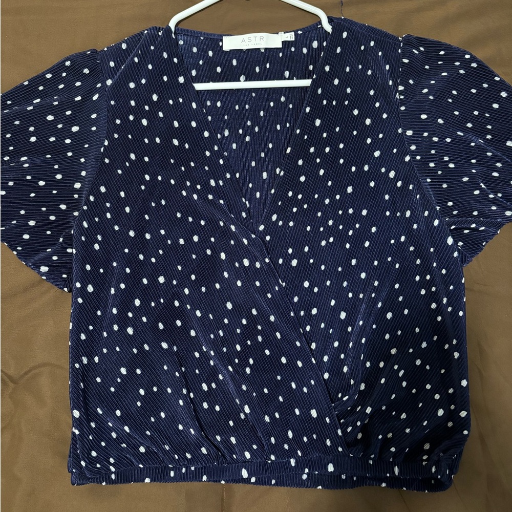 Polka dot blouse